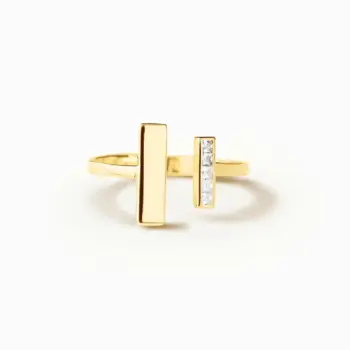 Gold Thick & Thin Ring