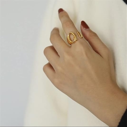 Minimalist Name Initial Ring - Image 5